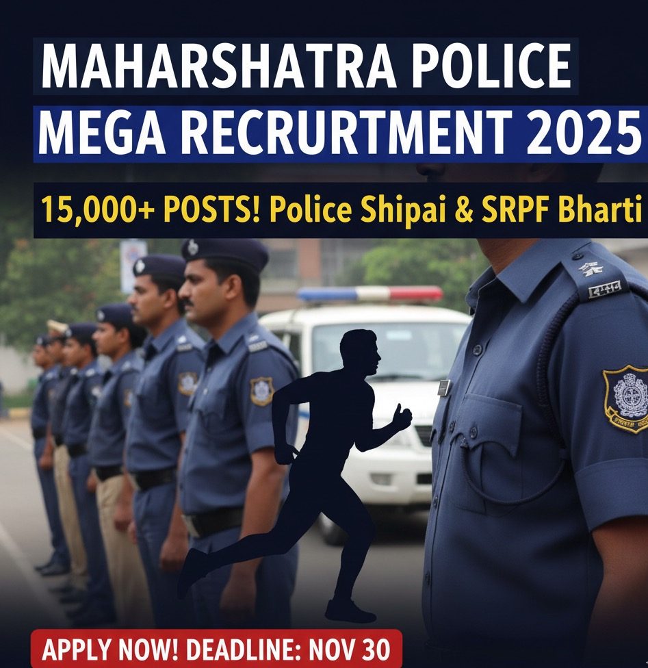 महाराष्ट्र पोलीस भरती २०२५ जाहिरात